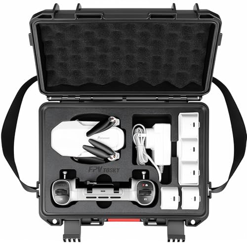 FPVtosky Hard Case for Potensic Atom 2/3-Axis/SE/Atom LT Fly More Combo. Waterproof and Shock-Resistant Bag can Hold the Remote Controller, Batteries, Charger, and Accessories (Case only)