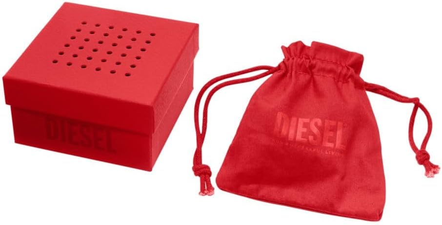 Diesel Stainless Steel and Hematite Beaded Bracelet (Model: DX1647931) - Image 4