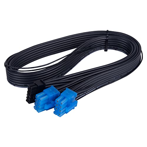 Image of Silverstone Technology PP14-PCIE Dual PCIe 8 pin (PSU) to 12+4 pin (GPU) 12VHPWR PCIe Gen5 Cable for Silverstone 2nd Gen PSUs, SST-PP14-PCIE
