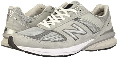 New Balance Men's Made in US 990 V5 Sneaker, Grey/Castlerock, 9