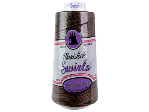 American & Efird A&E Maxi Lock Swirls Thread 3000yd MochaAlmondFudg MLockSwrlThrd3000MchaAlmndFudg
