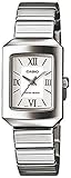 Casio Women's Core LTP1357D-7C Silver Stainless-Steel Quartz Watch with White Dial