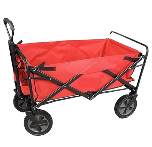 Einkaufswagen, Faltbarer Gartenwagen mit 4 Rädern, für den Außenbereich zum Camping, für die Gartenarbeit und den Strandgebrauch – tragbarer Mehrzweckwagen für einfachen Transport