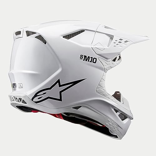Alpinestars Supertech M10 Solid Helmet M, White Glossy by Alpinestars - Image 5