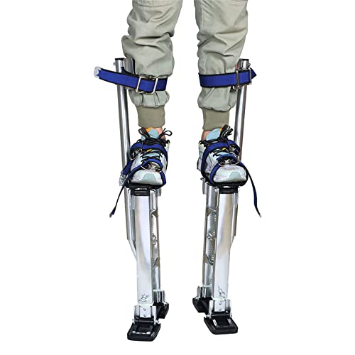 marddpair Drywall Stilts 24-40 inch Grade Adjustable Auminum Tool Stilt for Painting or Cleaning - Silver - Thumbnail 6