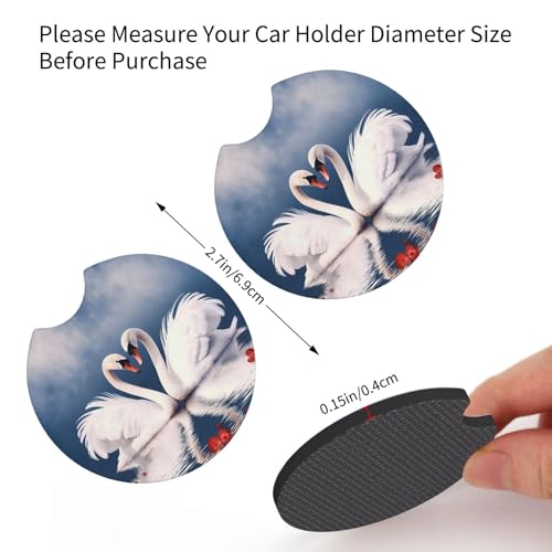 Set de 2 Posavasos Antideslizantes para Auto miniatura 2