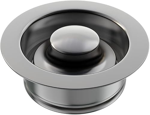 Brida de fregadero para eliminación de basura y tapón de fregadero de acero inoxidable, ajuste universal de 3-12 pulgadas, aberturas de drenaje