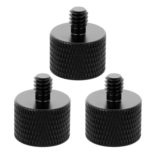 ABOOFAN - ABOOFAN Adaptateur de Fixation Fileté 5/8 à 1/4 en Métal Noir 3 Vis pour Support Microphone et Trépied Accessoire Professionnel pour Sonorisation et Scène en Direct