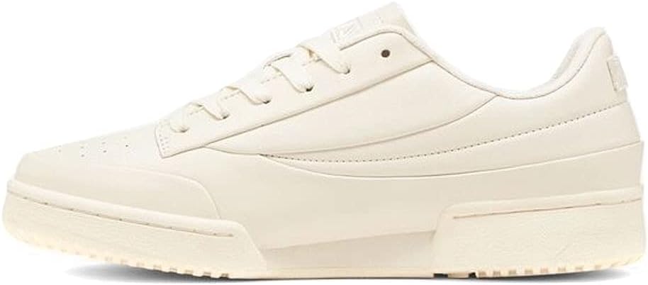 Fila Men's Original Tennis LX Low-Profile Lightweight Premium Leather Shoe, Gardenia/Gardenia/Gardenia, 9