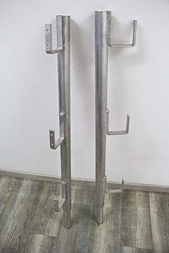 Preisvergleich Produktbild Seitenschutz Alu einseitig, Dachständer Dachbock Aluminium Dachdeckergerüst Dachgerüst Gerüst Dachdeckerstuhl Besengerüst Steildach Flachdach (1 Stück)