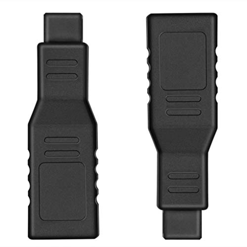 Necables 110701-2P 2Pack Firewire 400 To 800 Adapter Converter Ieee 1394A 6-Pin Female To 1394B 9-Pin Male thumb #1