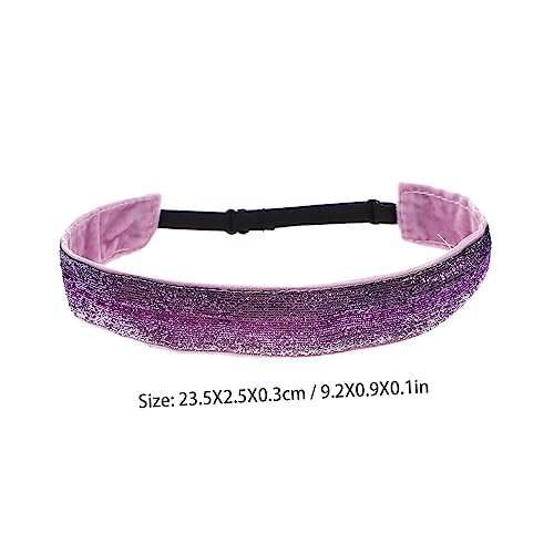4Pcs Sequin Child Exercise Headband Elastic Sports Hairband for Kids Non-Slip Fitness Head Wrap Suitable for Outdoor Activities Comfortable Fit for Boys and Girls2
