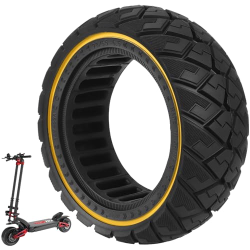VOLOHAS 90/65-6,5 Vollreifen für Zero 11X Elektroroller Vollgummireifen 11 Zoll Solide Reifen Pannensicher (Gelb 1 Stück)