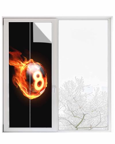 Película para ventana mate 23.6x59 pulg negro y naranja miniatura 1