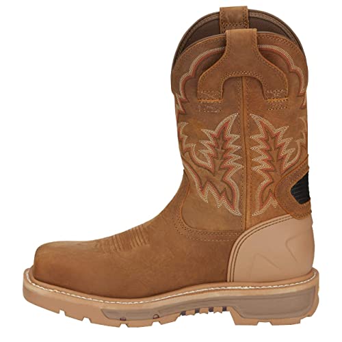 Justin Boot Company Men's Commander Montana Rust Waterproof 11" Nano Composite Work Boot3