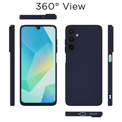 Image of Outlouders Back Cover for Samsung Galaxy M17 5G / A17 5G / F17 5G | Camera Protection | Durable Soft Matte Silicone Bumper Case (Blue)