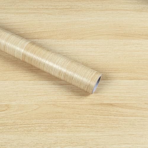 Abyssaly Klebefolie Möbel Holzoptik, Möbelfolie Selbstklebend Folie, Vintage Braun Dekorfolie für Möbel Wand Fensterbank Schränke Küche Tische Tapete 30cm X 200cm