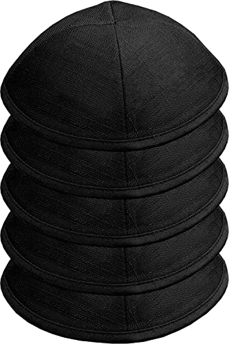 Image of Pack of 5-Pcs - Hq Satin /Linen /Velvet /Raw Silk /Suede Kippah for Men, Yamaka Hat Designed in Israel - Kippot Bulk