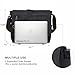 Dasein Large Vintage Canvas Messenger Shoulder Bag, Black, 15in Laptop
