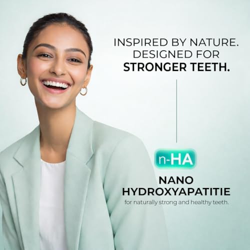 Image of MasterMedi Mint Nano Hydroxyapatite Toothpaste with Xylitol - Fluoride & SLS Free, Remineralizing Formula for Whitening, Sensitive Teeth, Enamel Repair & Strength, Magic Mint, 4 oz (Pack of 3)