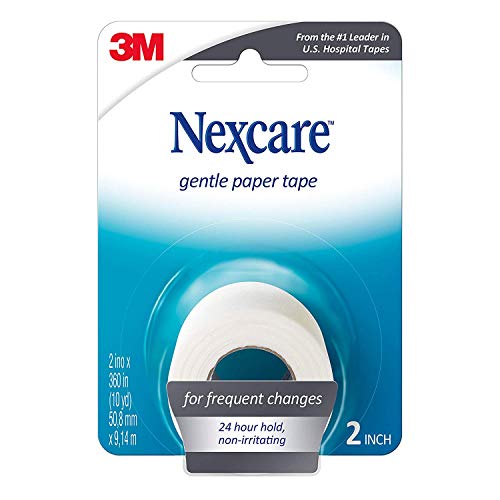 Nexcare Gentle Paper First Aid Tape, 2 Inches X 10 Yards, Pack of 6