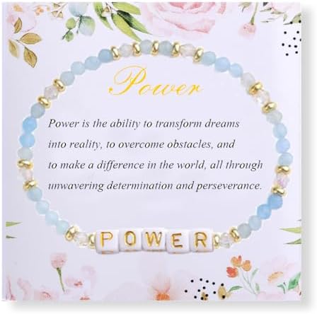 UEUC Motivational Bracelet for Women, Letter Beads Encouragement ...