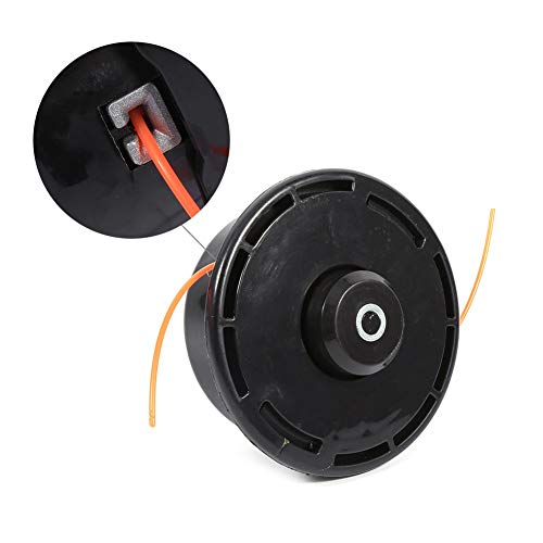 Trimmer Head BiuZi 1Pc Black Plastic String Trimmer Head Universal Professional String Trimmer Attachment