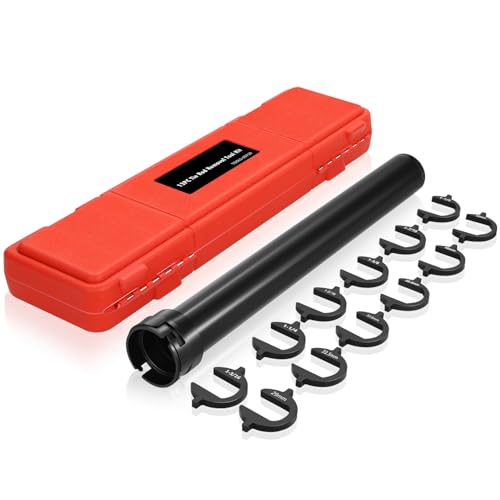 Auto Dynasty 12pcs Inner Tie Rod Removal Tool Kit Crowfoot Adapters Wrench Open Jaw Drivers Heavy-Duty Steel Tie Rod Removal Tool for SUV, Van, Pickup Truck and More