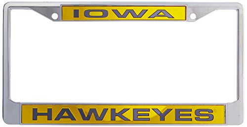 Rico Industries NCAA Laser-Cut Chrome License Plate Frame
