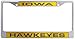 NCAA Laser-Cut Chrome License Plate Frame
