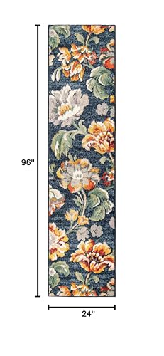 Orian Rugs ASC/FRAF/50NA/061X245 Simply Southern Cottage Franklin Floral Runner thumb #2