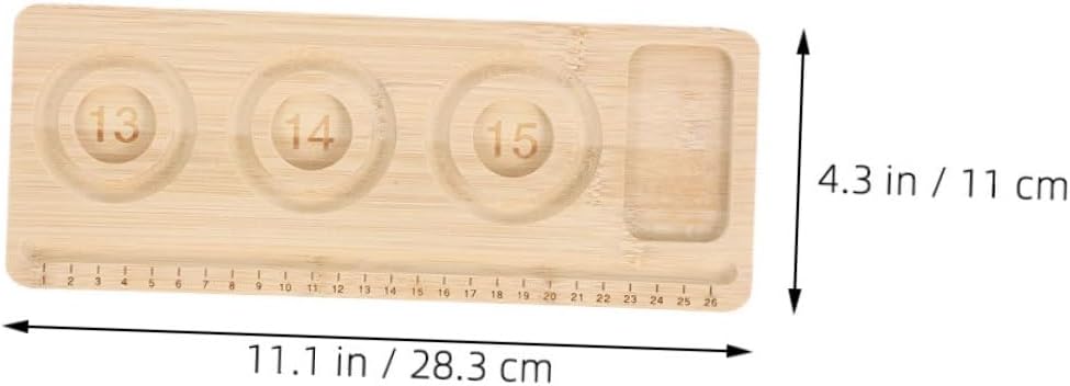 2pcs Wooden Bead Tray for Bracelet Making Multi Compartment Jewelry Design Board for Organizing Beads Durable Beading Mat for DIY Crafting and Anklet Creation
