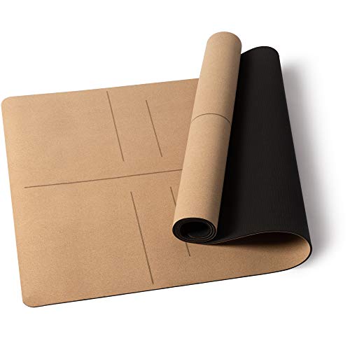 Rutschfeste Lotuscrafts-Yoga-Matte aus Cork