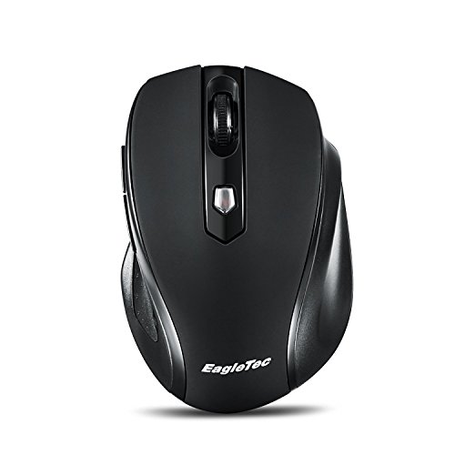 Eagletec K104 Wireless Keyboard And Mouse Combo Slim, Flat & Quiet, Ergonomic Full Size 104 Keys Keyboard & Portable Wireless Mouse For Windows Pc (Black Wireless Keyboard & Mouse Set, 10 Pack) #TOP3