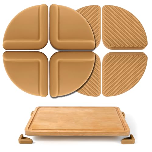 Pies antideslizantes de silicona para tablas de cortar, 4 piezas miniatura 1