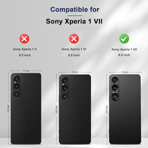 Image of Jasonyu Cover for Sony Xperia 1 VII Flip PU Leather Case Cover Book Wallet Stand Function Magnetic Card Slot TPU Bumper Case (Blue)