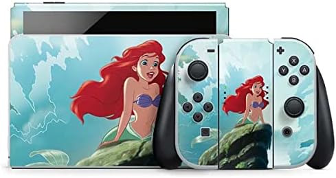Skinit Decal Gaming Skin Compatible with Nintendo Switch OLED (2021) - Officially Licensed Disney The Little Mermaid Ariel Illustration Design