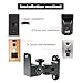 DAGCUXIN Speaker Wall Mount,All Metal Wall Speaker Mount Bracket for Small Speakers Swivel & Tilt,Hold up to 30lbs,DA-212 (2 Packs Black)