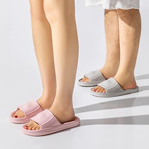 USYFAKGH Flip Flop Sandals For men Platform Flip Flops For men Black Couples Home Bathroom Non-slip Soft To Wear Slippers Flip Flops The Flat Shoes Gray | Image 6