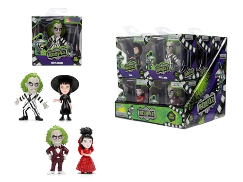 Jada Figuras de Metal Beetlejuice 7 cm, 4 Surtidos coleccionables Warner Bros, Personajes Beetlejuice y Lydia en Varios Trajes, Caja Ventana Individual, envío Aleatorio, 8 años (9385273300W01)