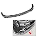 MRFAIRING Carbon Fiber Black Front Bumper Lip Spoiler For Jeep Grand Cherokee SRT 2012-2016, ABS Plastic, 22mm x 128mm x 15mm