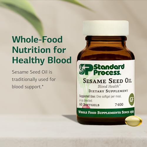 Standard Process Sesame Seed Oil - Whole Food Antioxidant, Healthy Blood, Immune Support Supplement, Liver Support and Liver Supplement with Sesame Seed Oil - 60 Softgels - Thumbnail 4