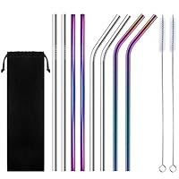 Algopix Similar Product 14 - Stainless Steel Straw Multicolor