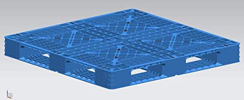 SEL,PS011, Plastic Pallet, 1100x1100x120, BLUE