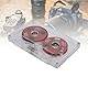 Bonbela Reel-to-Reel Blanko-Kassettenband, 50 Minuten, Normale Vorspannung, Doppelseitige Metall-Tonaufnahmekassette mit Transparenter Box (Rot)