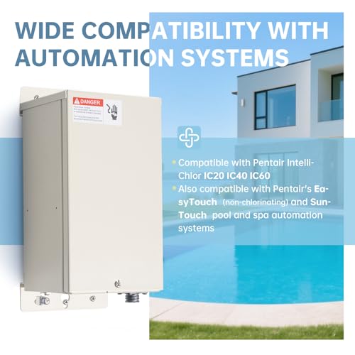 Haoguo 520556 Power Center for Salt Chlorine Generator Systems, Compatible with Pentair IntelliChlor IC20 IC40 IC60, Reliable Power Center for Pool & Spa Automation Systems, HPCR-01 - Thumbnail 4
