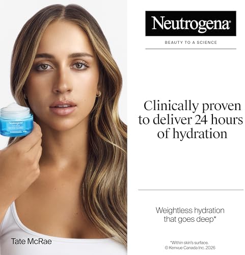 Neutrogena Hydro Boost Gel Cream Face Moisturizer - Oil-Free Facial Cream with Hyaluronic Acid for Dry Skin - Lightweight, Non-Comedogenic Daily Hydrating Formula, 47mL - 1