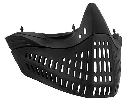 Empire E-Flex or Pro-Flex Paintball Goggle Replacement Faceplate Black Nose and Skirt only, Black