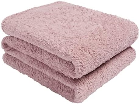 Brentfords Teddy Fleece Throw, 125 x 150 cm, Blush Pink, Single, TEDFTBLS110