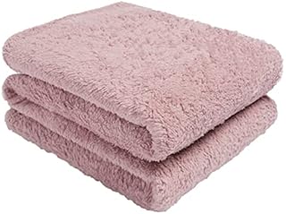 Brentfords Teddy Fleece Throw, 125 x 150 cm, Blush Pink, Single, TEDFTBLS110